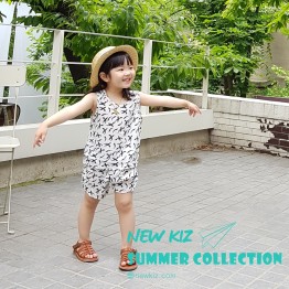 Set Đồ Bộ Trẻ Em Họa Tiết Lông Chim